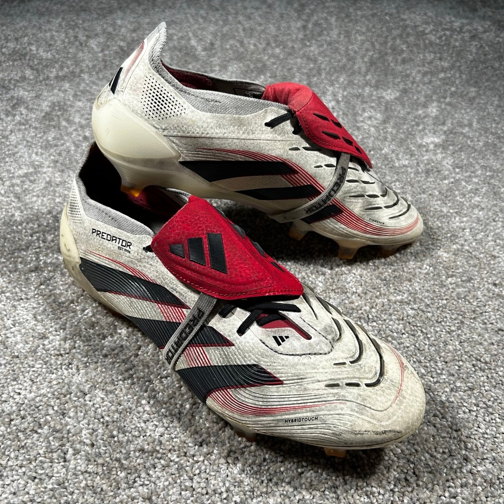 Adidas Predator Elite FT FG Soccer Cleats White Red Black ID8968 Mens 8.5 - Picture 4 of 9
